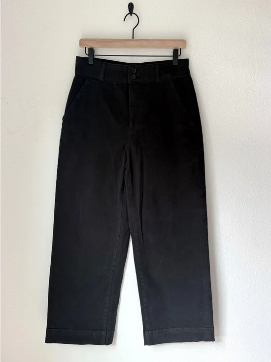 Everlane The Organic Wide-leg pant in black - 8 - EUC - Picture 2 of 7
